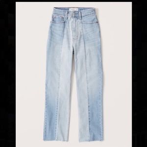 NEW Abercrombie Curve Love HR Ankle Straight Jeans